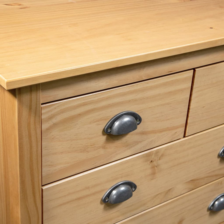 Dressoir Hill 79X40X80 Cm Massief Grenenhout 79 x 40 x 80 cm Bruin