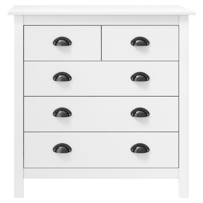 Dressoir Hill Massief Grenenhout 79 x 40 x 80 cm Wit