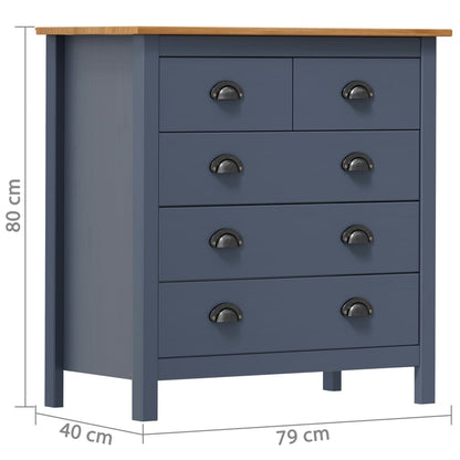 Dressoir Hill Massief Grenenhout 79 x 40 x 80 cm