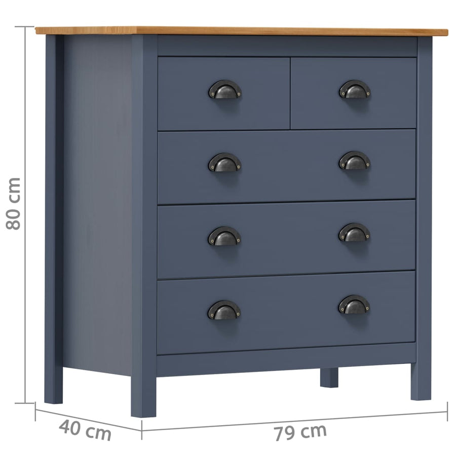 Dressoir Hill Massief Grenenhout 79 x 40 x 80 cm