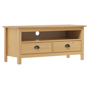 Tv-meubel 110x40x47 cm massief grenenhout honingbruin