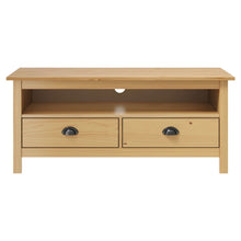 Tv-Meubel Hill 110X40X47 Cm Grenenhout Honing Bruin