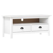 Tv-Meubel Hill 0X40X47 Cm Massief Grenenhout Wit