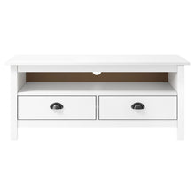 Tv-Meubel Hill 0X40X47 Cm Massief Grenenhout Wit