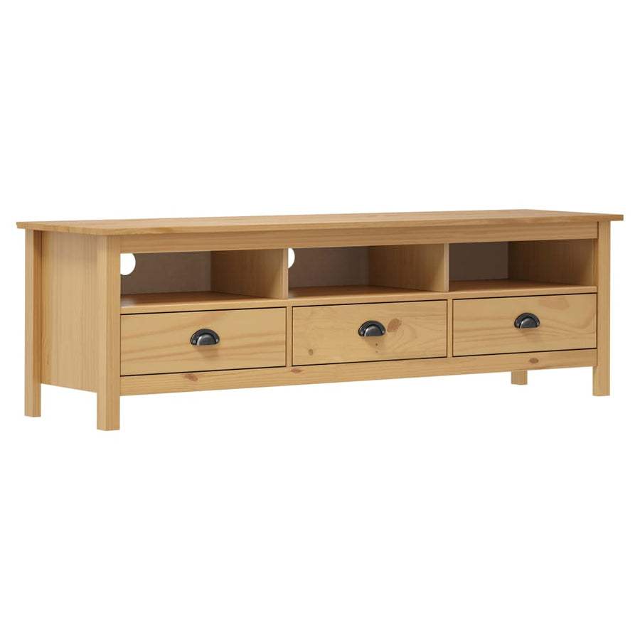Tv-Meubel Hill 58X40X47 Cm Grenenhout Honing Bruin