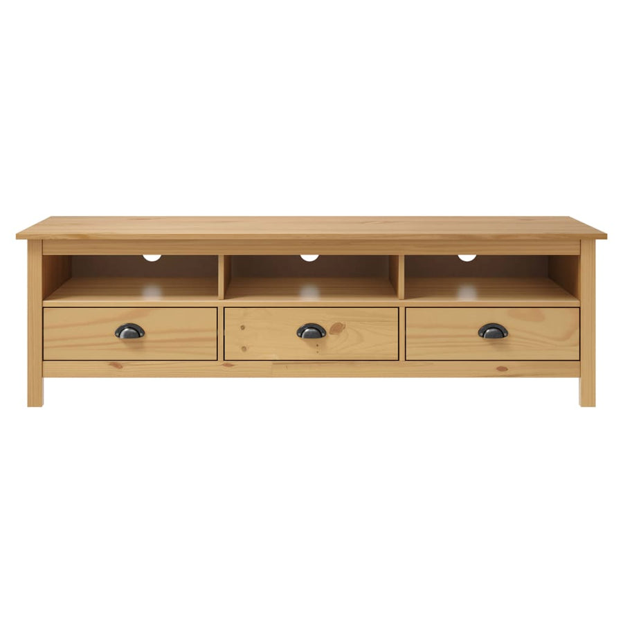 Tv-Meubel Hill 58X40X47 Cm Grenenhout Honing Bruin