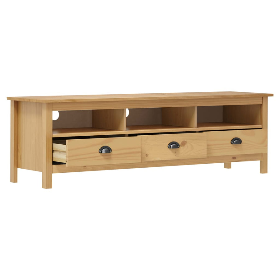Tv-Meubel Hill 58X40X47 Cm Grenenhout Honing Bruin