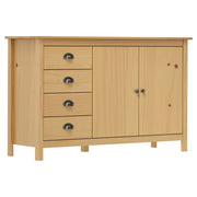 Dressoir 130x40x80 cm massief grenenhout honingbruin