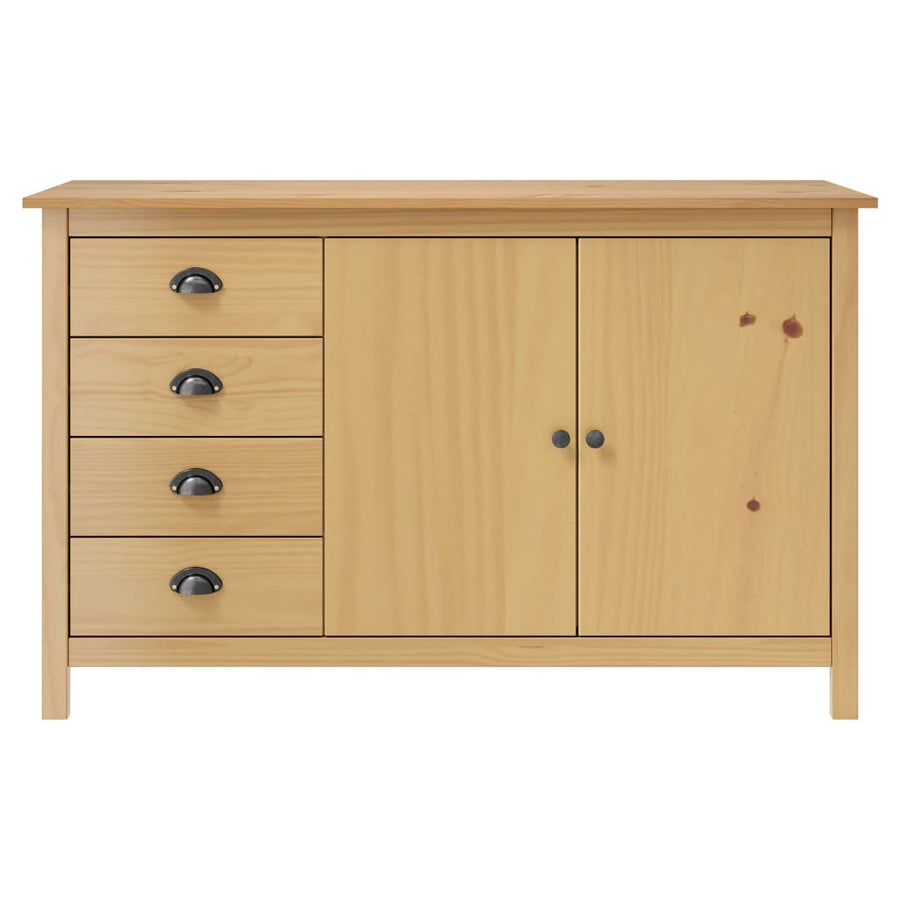 Dressoir Hill 30X40X80 Cm Massief Grenenhout Honing Bruin