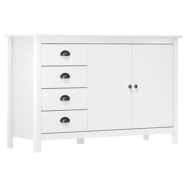 Dressoir Hill 79X40X80 Cm Massief Grenenhout Wit