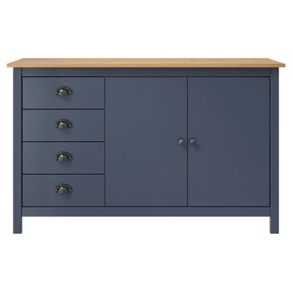 Dressoir Hill 79X40X80 Cm Massief Grenenhout Grijs Grijs