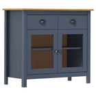 Dressoir 90x40x80 cm massief grenenhout grijs