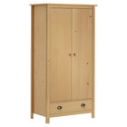 Wardrobe Hill 2 doors 89x50x170 cm solid pine wood