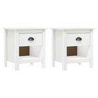 Nightstands 2 pcs Hill Range 46x35x49.5 cm solid pine wood