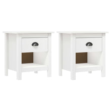 Nachtkastjes Hill Range 46X35X49,5 Cm Massief Grenenhout Wit