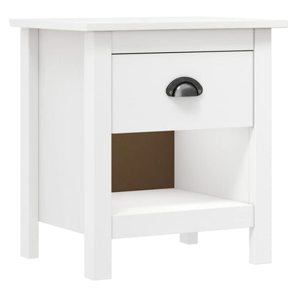 Nachtkastjes Hill Range 46X35X49,5 Cm Massief Grenenhout Wit