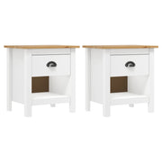 Nachtkastjes 2 st massief grenenhout 46x35x49,5 cm