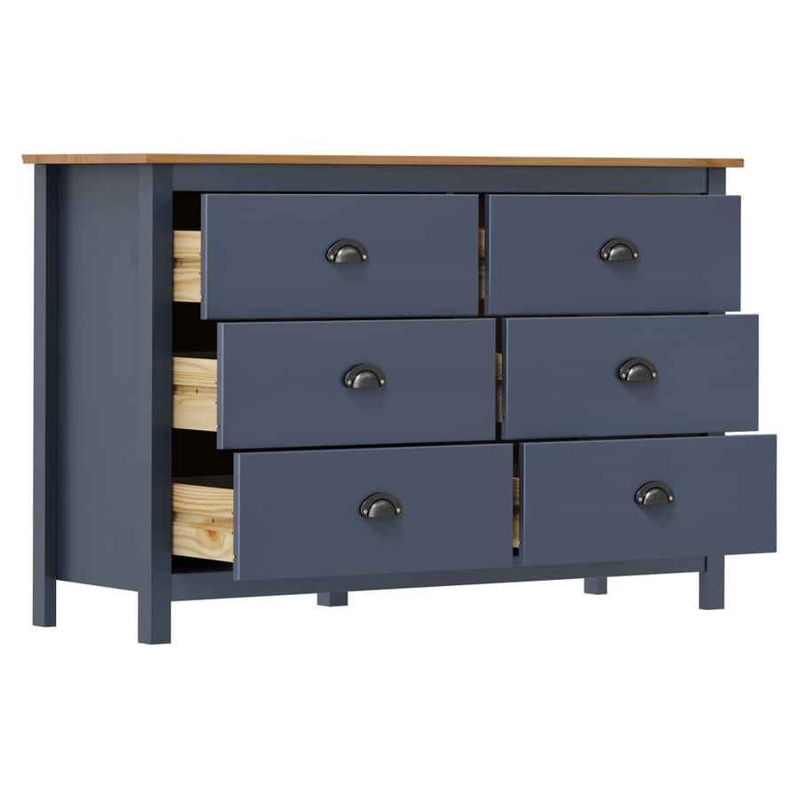 Dressoir Hill 25X40X80 Cm Massief Grenenhout