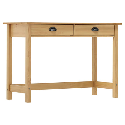 Wandtafel Hill 2 Lades 0X45X74 Cm Massief Grenenhout Bruin