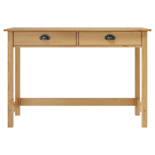 Wandtafel Hill 2 Lades 0X45X74 Cm Massief Grenenhout Bruin