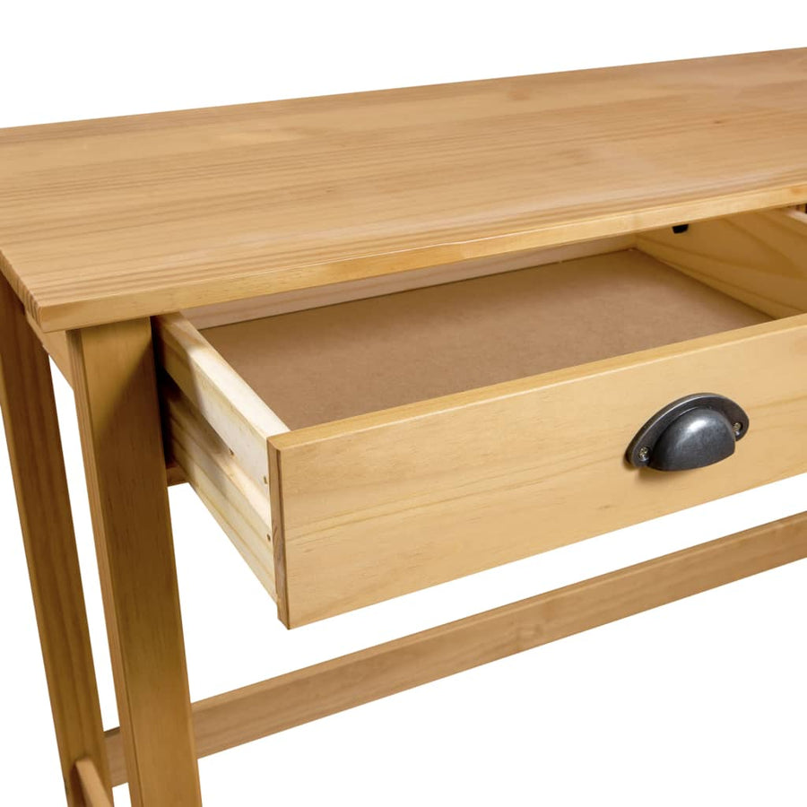 Wandtafel Hill 2 Lades 0X45X74 Cm Massief Grenenhout Bruin