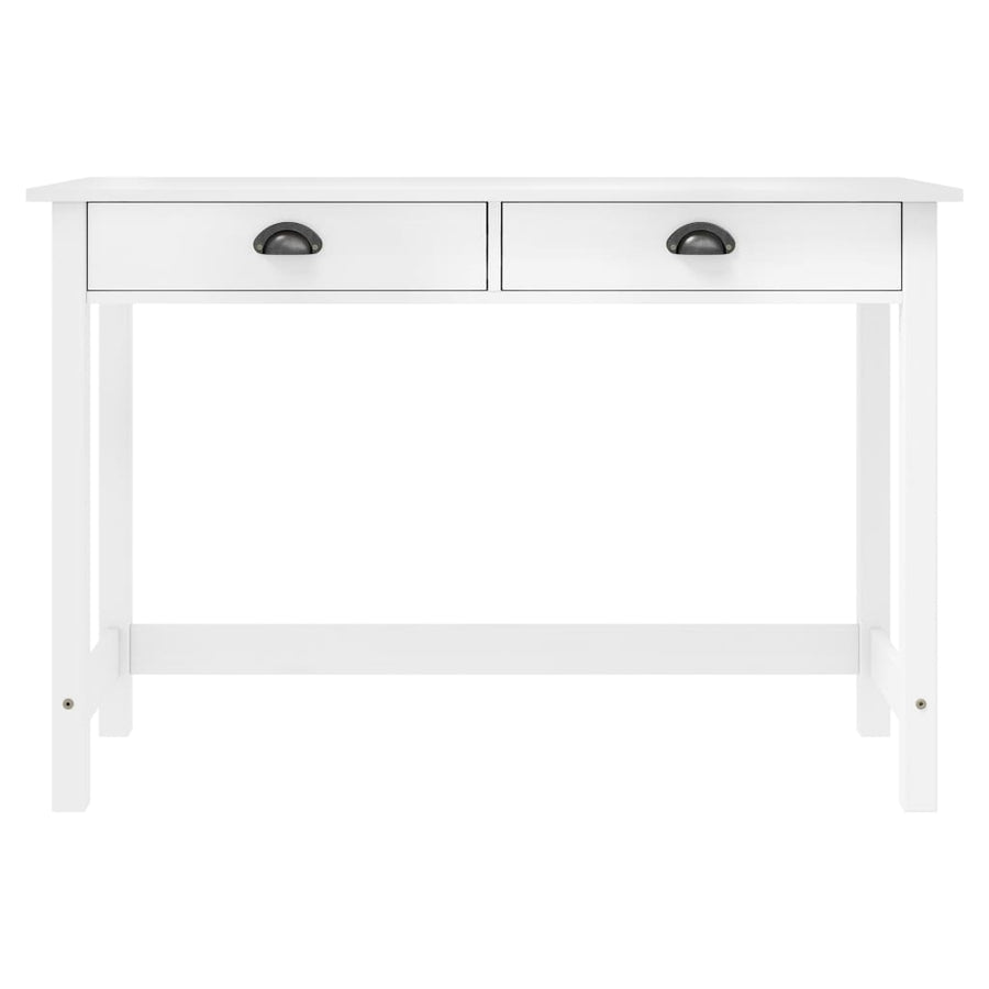 Wandtafel Hill 2 Lades 0X45X74 Cm Massief Grenenhout Wit