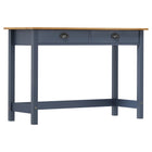 Wandtafel 110x45x74 cm massief grenenhout grijs