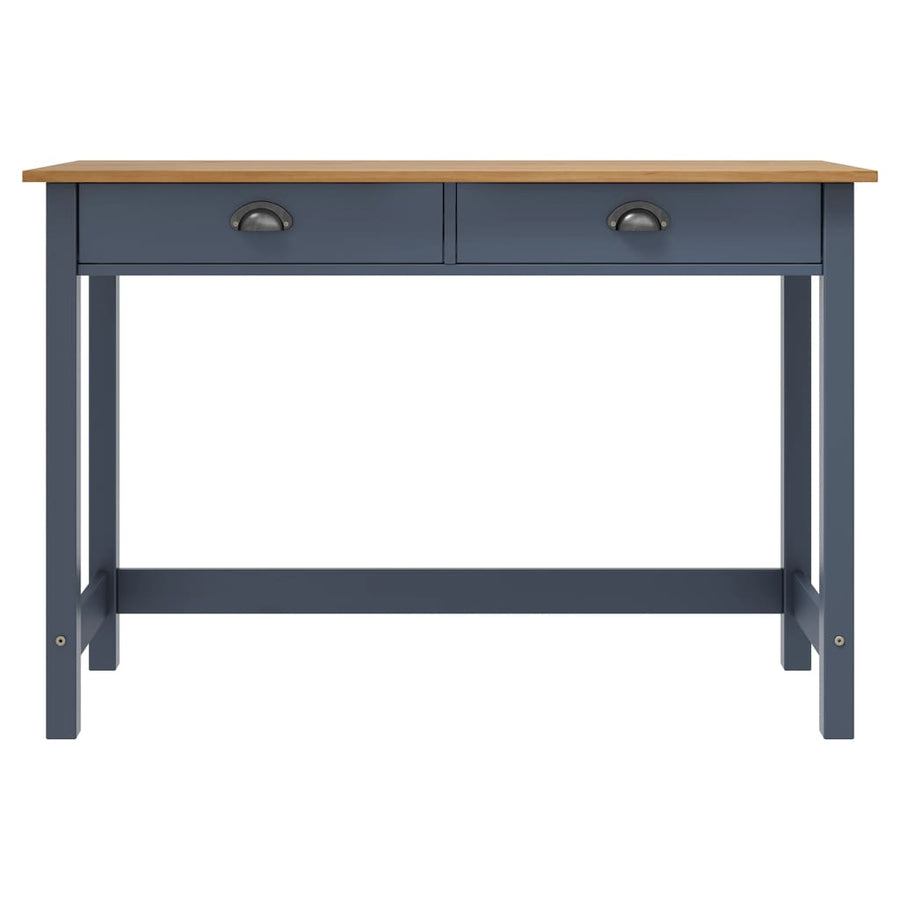 Wandtafel Hill 2 Lades 110X45X74 Cm Massief Grenenhout Grijs