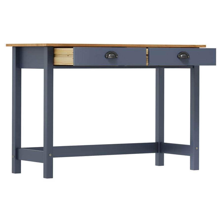 Wandtafel Hill 2 Lades 110X45X74 Cm Massief Grenenhout Grijs