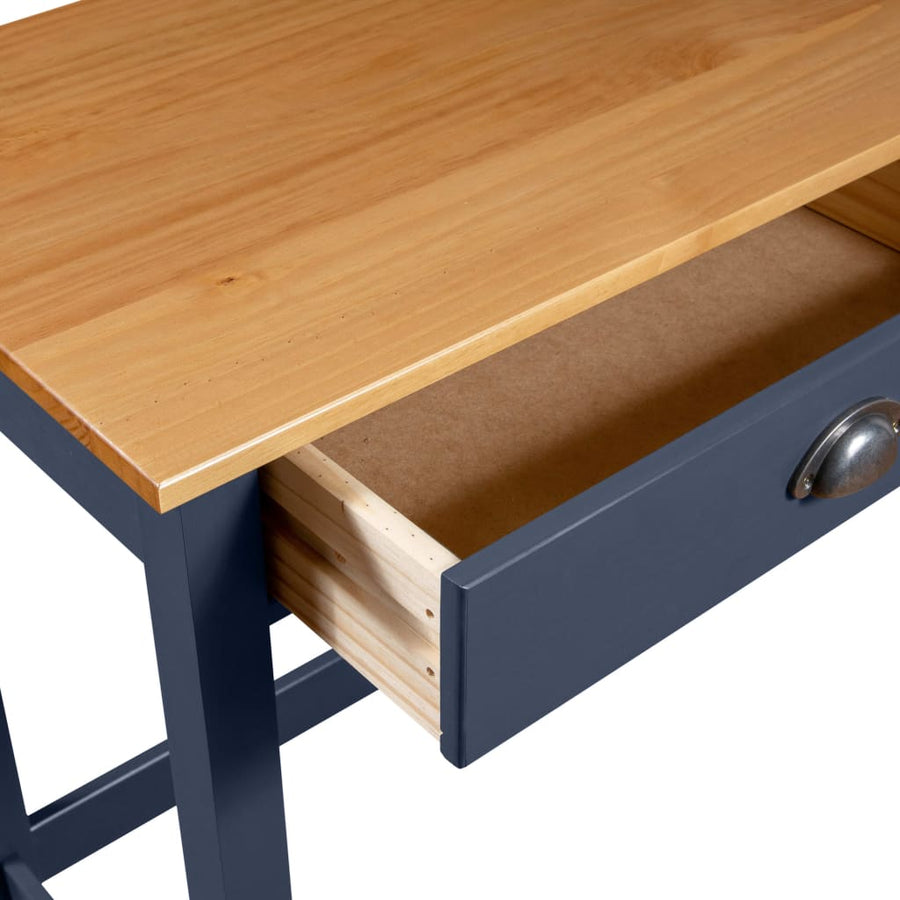 Wandtafel Hill 2 Lades 110X45X74 Cm Massief Grenenhout Grijs