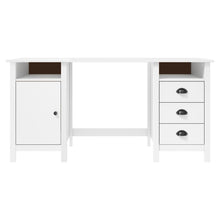 Bureau Hill 150X50X74 Cm Massief Grenenhout Wit