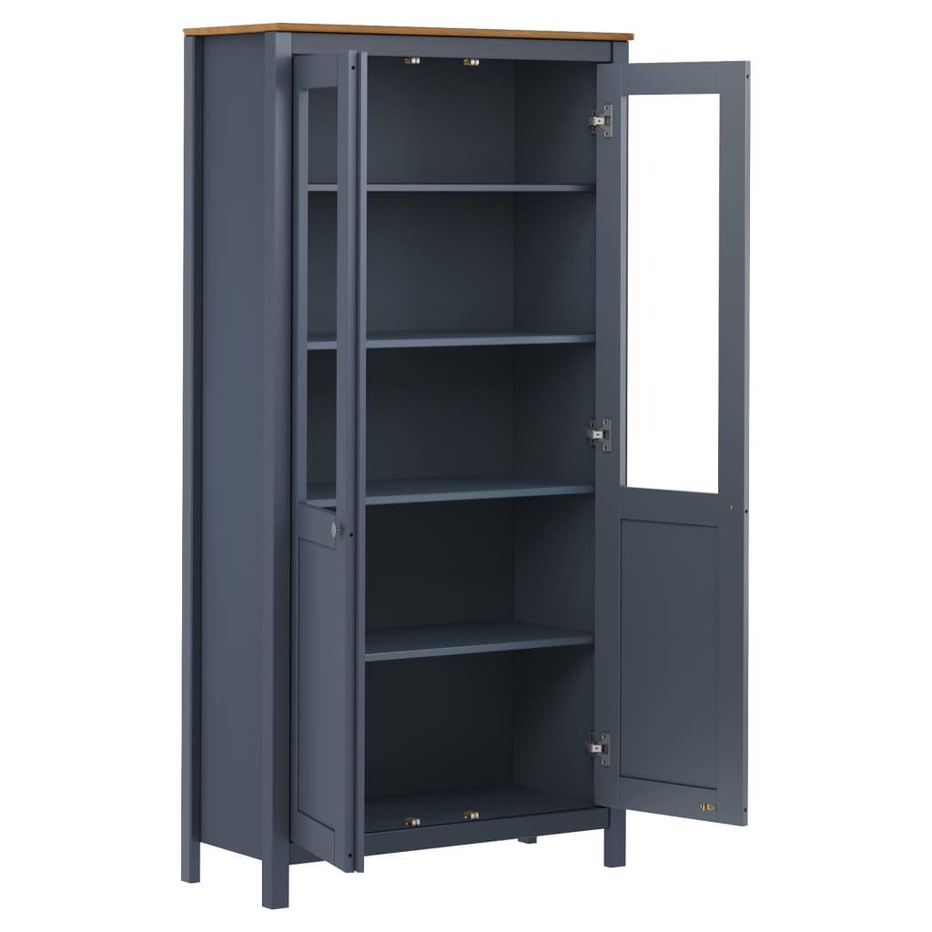 Hoge Kast Hill 85X37X70,5 Cm Massief Grenenhout