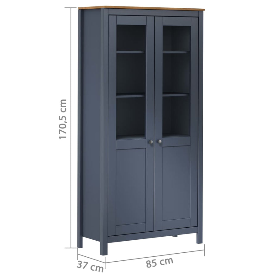 Hoge Kast Hill 85X37X70,5 Cm Massief Grenenhout