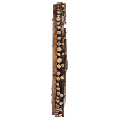 Wandspiegel Rond 60 Cm Teakhout Φ 60 cm