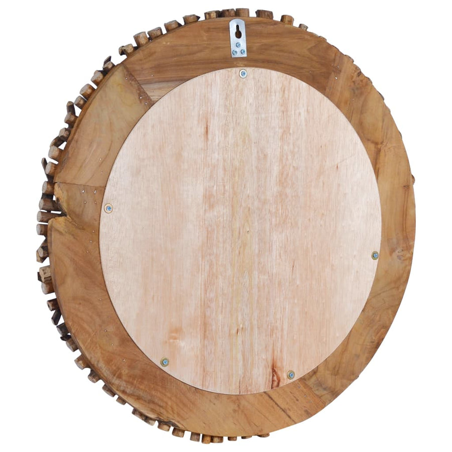 Wandspiegel Rond 60 Cm Teakhout Φ 60 cm