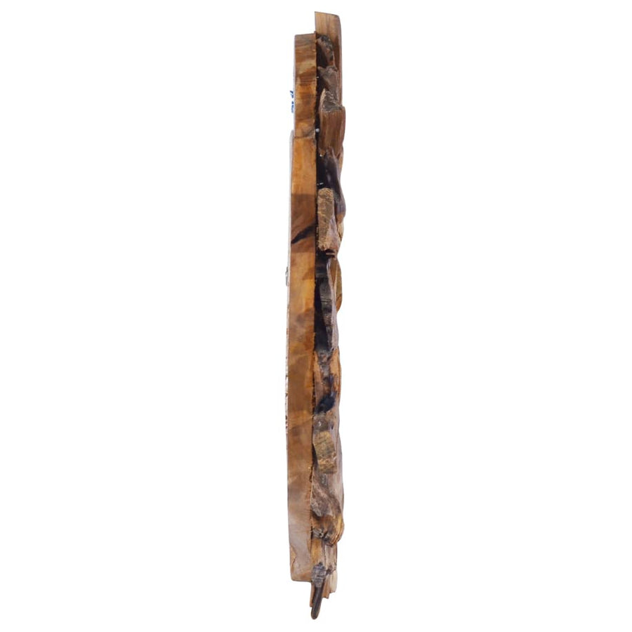 Wandspiegel Rond 40 Cm Teakhout Φ 40 cm