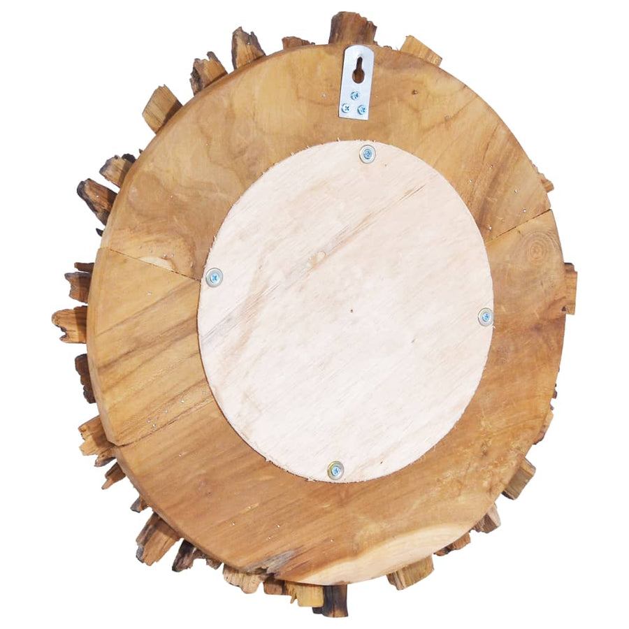 Wandspiegel Rond 40 Cm Teakhout Φ 40 cm