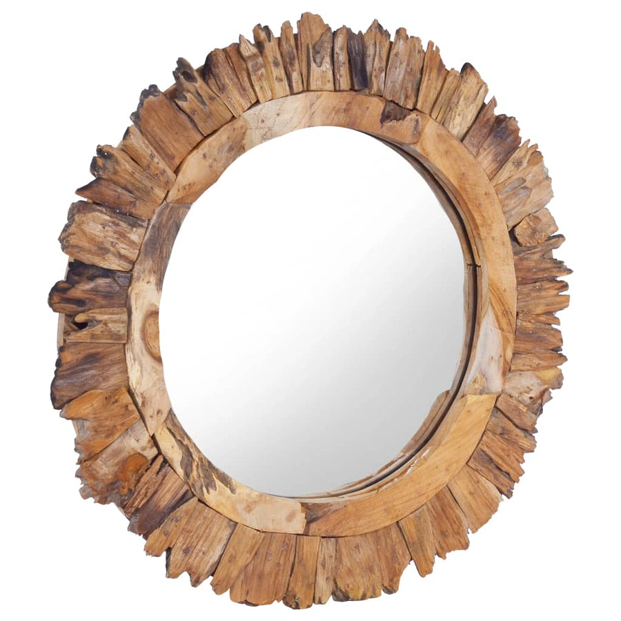 Wandspiegel Rond 60 Cm Teakhout Φ 60 cm