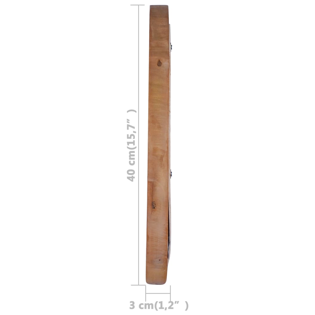 Wandspiegel Rond 40 Cm Teakhout Φ 40 cm