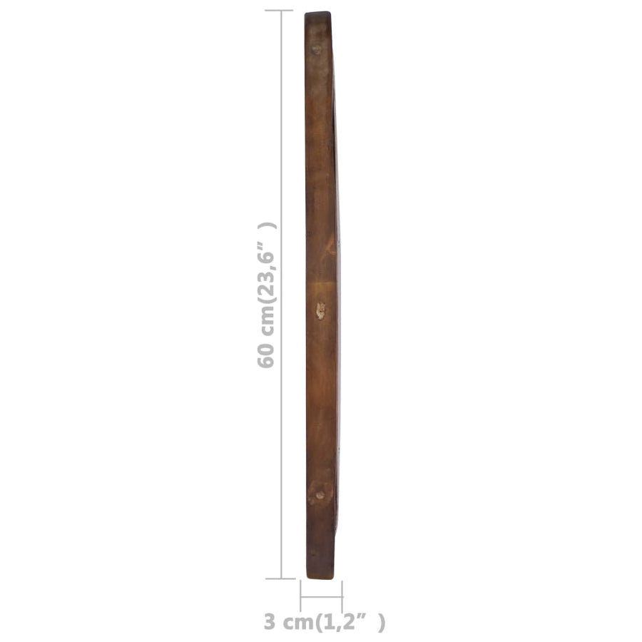 Wandspiegel Rond 60 Cm Teakhout Φ 60 cm