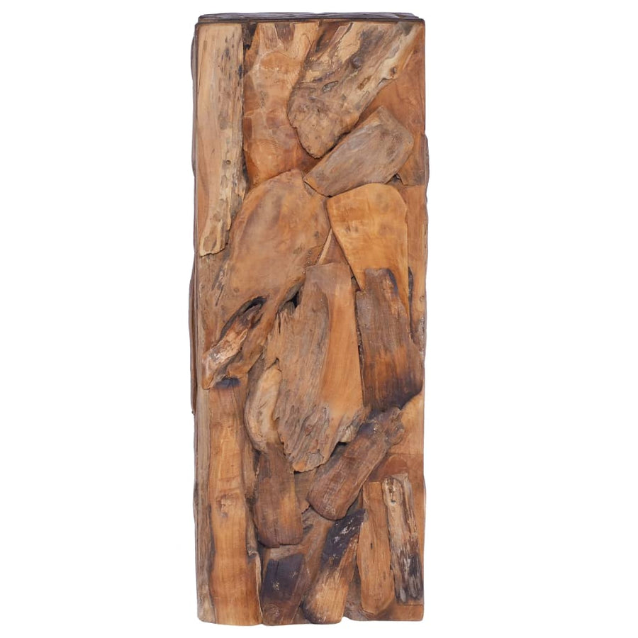 Bijzettafel 30X30X80 Cm Massief Teakhout