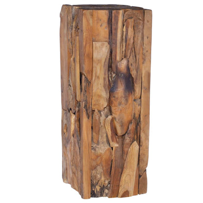 Bijzettafel 30X30X80 Cm Massief Teakhout