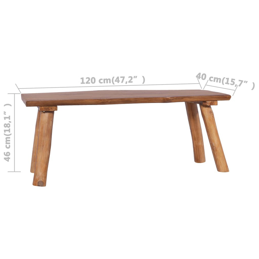 Tuinbank Massief Teakhout 120 cm