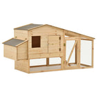 Kippenhok massief grenenhout 178x67x92 cm