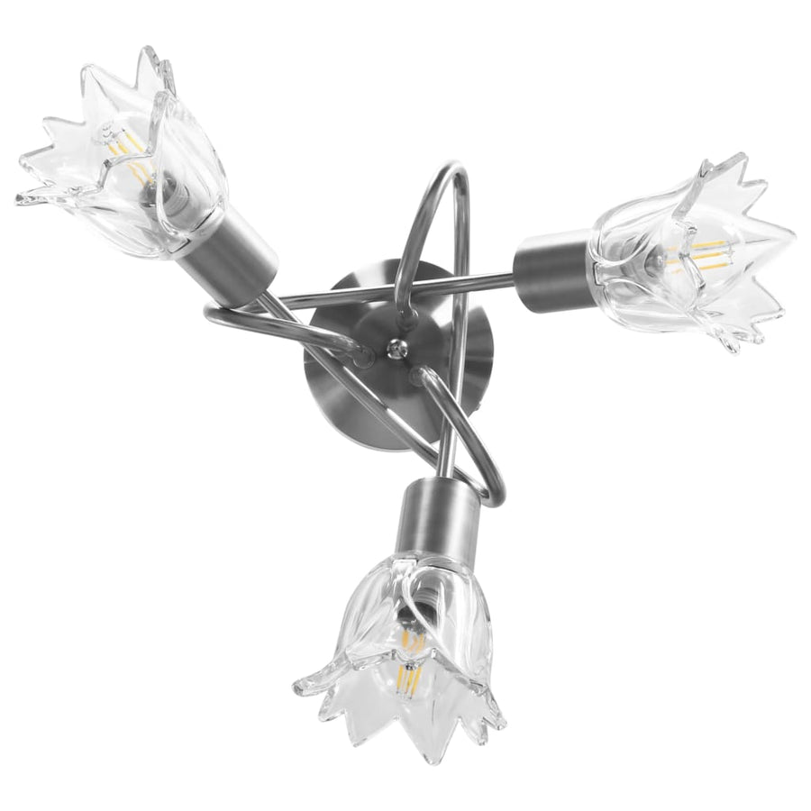 Plafondlamp Met Glazen Tulpvormige Kappen 3Xe14 Transparant