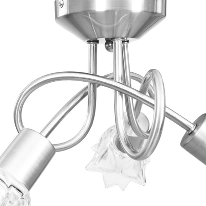 Plafondlamp Met Glazen Tulpvormige Kappen 3Xe14 Transparant