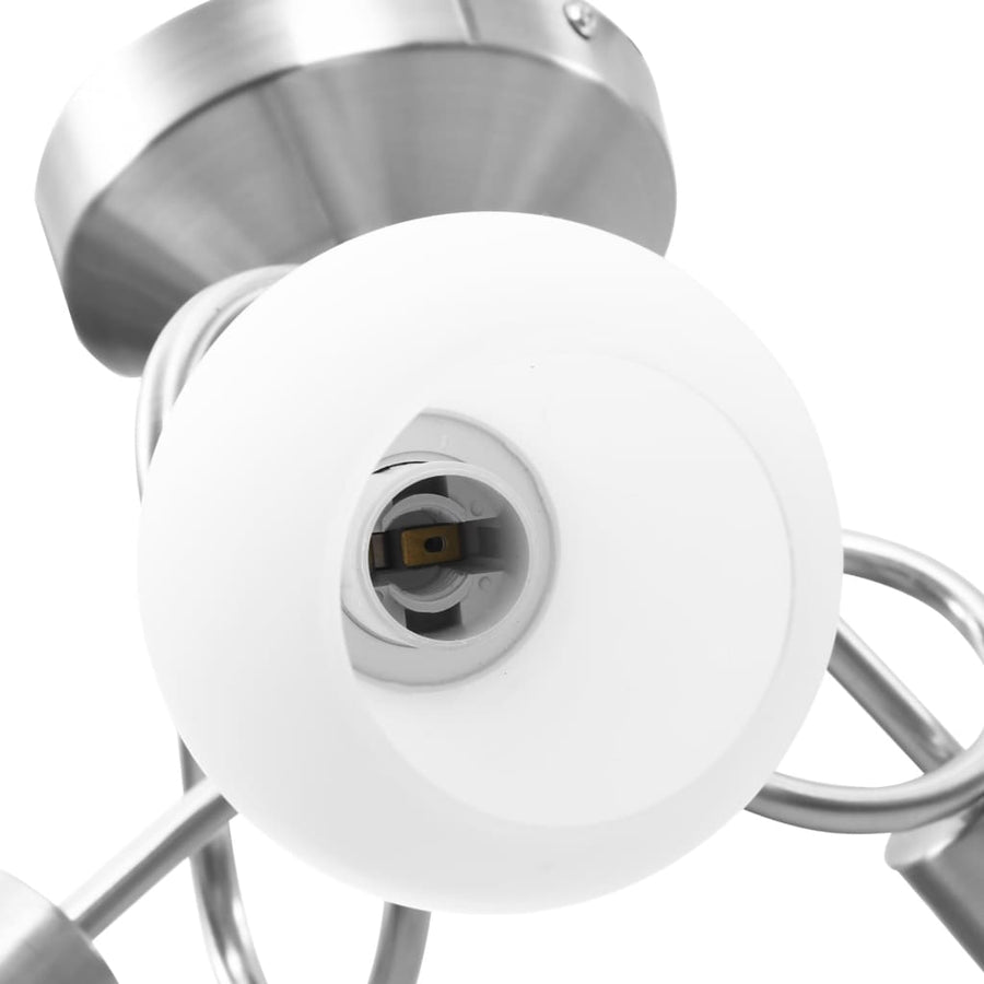 Plafondlamp Met Keramieken Bolvormige Kappen Voor 3Xe14 Wit