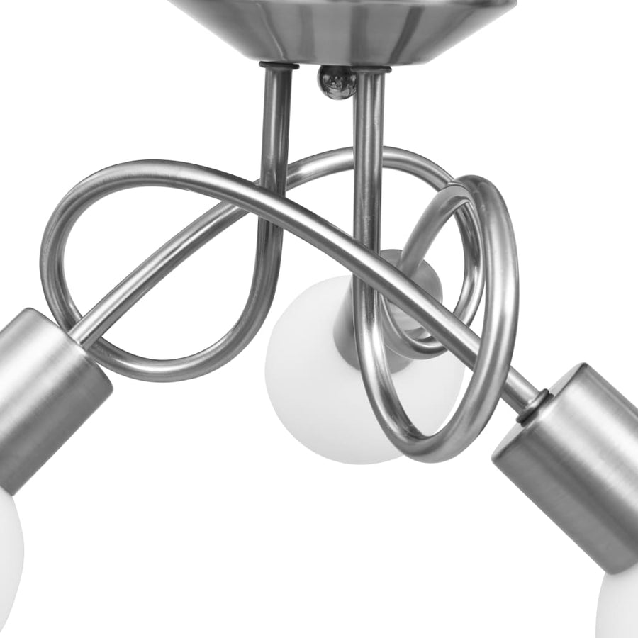 Plafondlamp Met Keramieken Bolvormige Kappen Voor 3Xe14 Wit