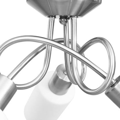 Plafondlamp Met Keramieke Cilindervormige Kappen 3Xe14 Wit