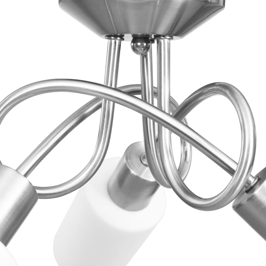 Plafondlamp Met Keramieke Cilindervormige Kappen 3Xe14 Wit